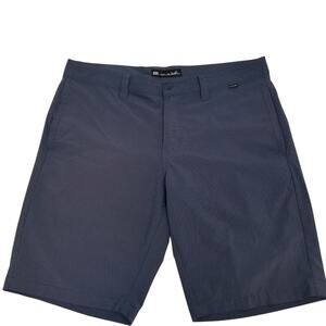 Travis Mathew Shorts Navy Blue Pinstripe Men’s Fit 36 Golf Performance Stretch